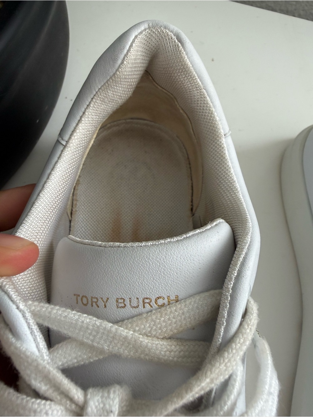 Tory Burch sneakers size 8 White Leather Low-Top - Picture 7 of 8